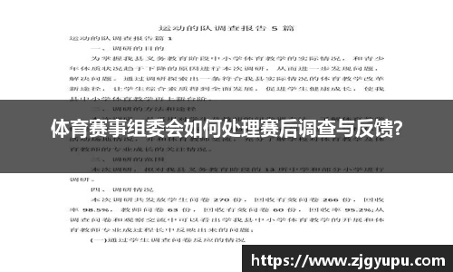 体育赛事组委会如何处理赛后调查与反馈？